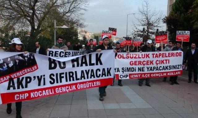 Chp li gen&ccedil;lerden yolsuzluk soruşturmasına yayın yasağı protestosu 3