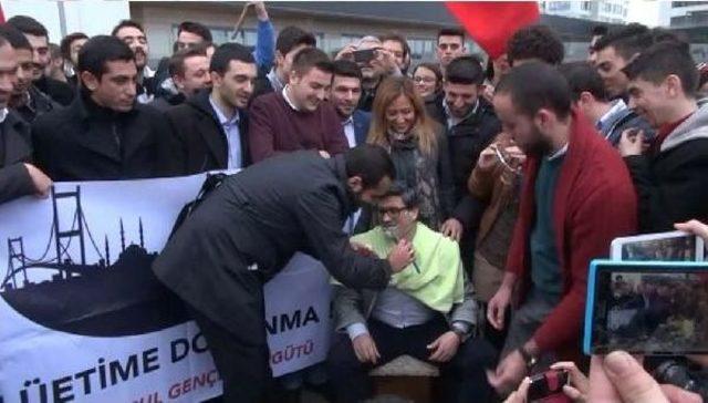 Chp den 16/9 kuleleri &ouml;n&uuml;nde  tıraşlı  protesto 3