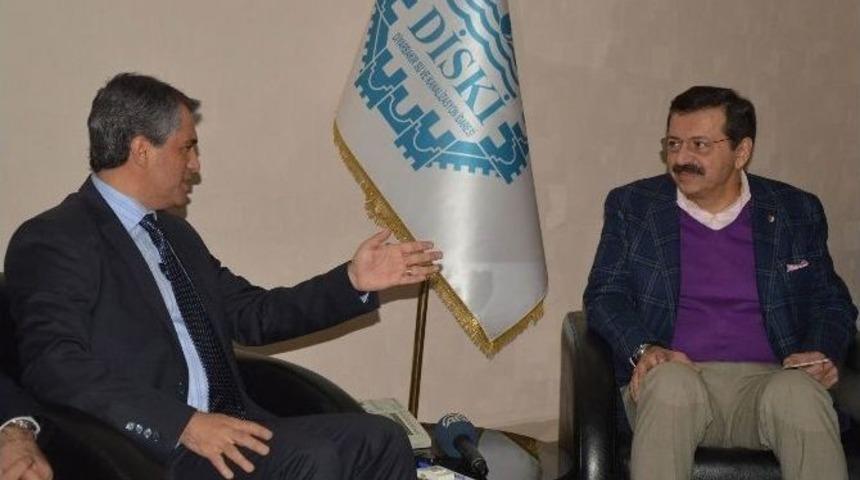 Tobb Y&ouml;netimi B&uuml;y&uuml;kşehir Belediyesi&rsquo;ni Ziyaret Etti