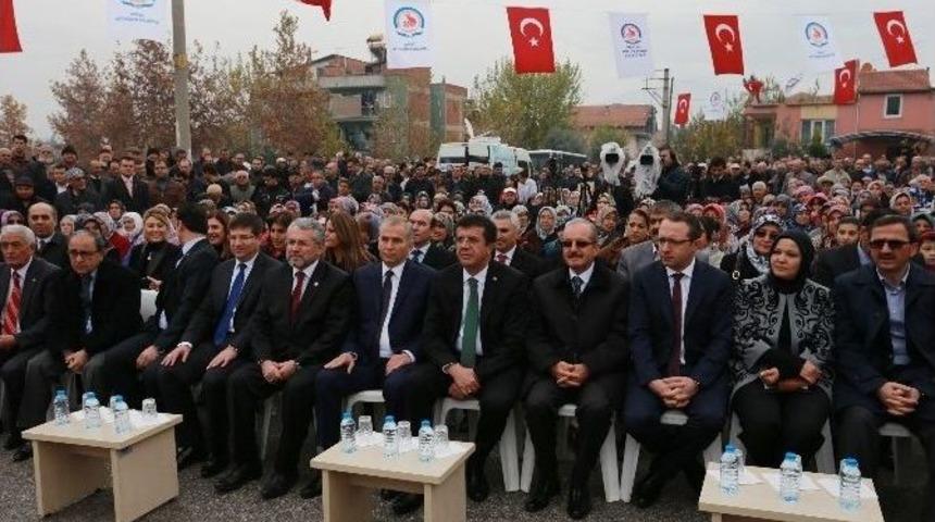 Bakan Zeybekci, Doğalgaz Temel Atma T&ouml;renine Katıldı