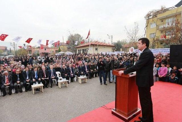 Bakan Zeybekci, Doğalgaz Temel Atma Törenine Katıldı