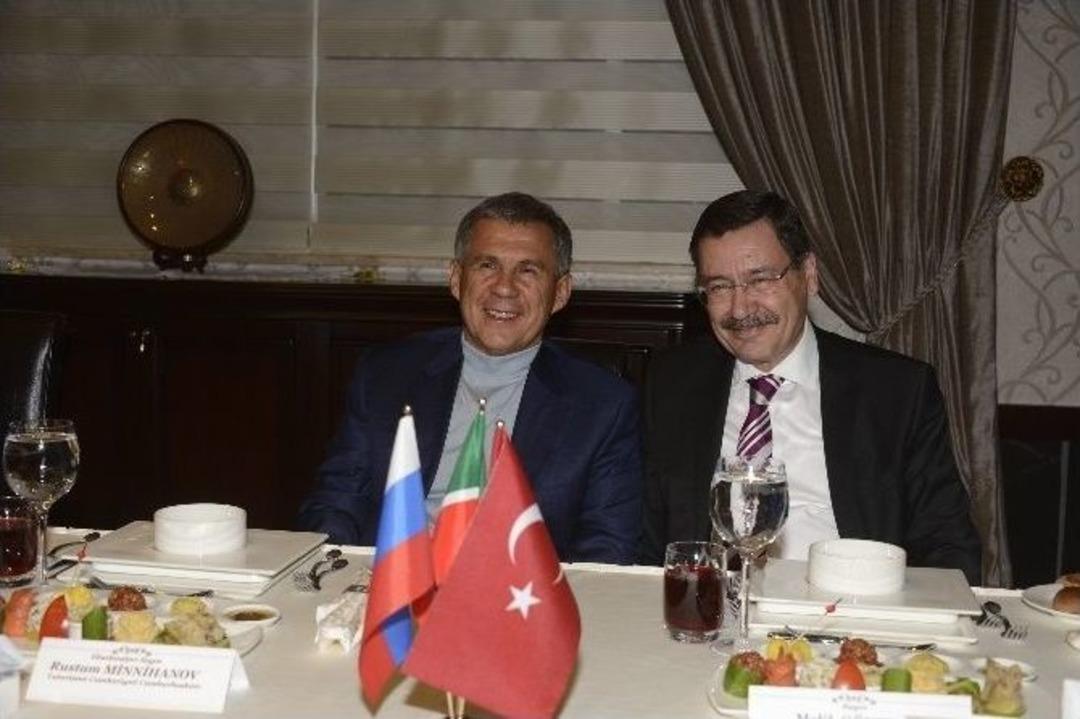 Başkan G&ouml;k&ccedil;ek, Tataristan Cumhurbaşkanı&rsquo;nı Ağırladı