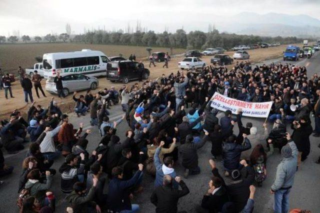 Yatağan'da işçilerden özelleştirme duyumuna sert tepki