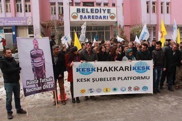 Kesk Hakkari Şubesi Hasta Tutsaklar İçin Yürüdü