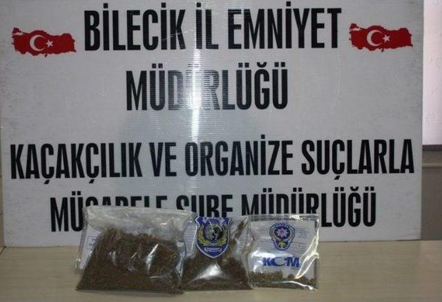 Bilecik’te Yarım Kilo Esrar Ele Geçirildi