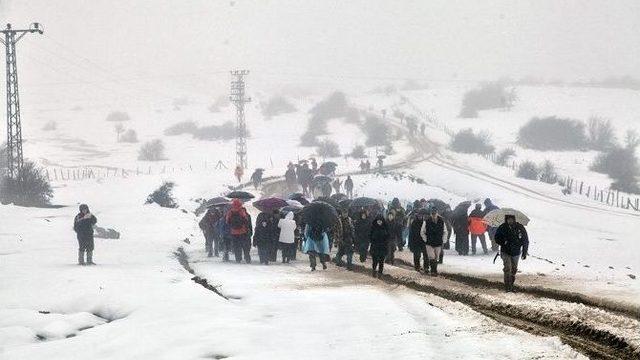 Taraklı Yaylalarında Karda Yürüyüş
