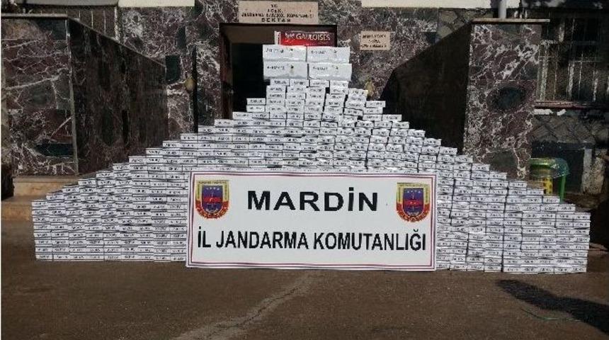 Mardin’de 5 Bin 500 Paket Kaçak Sigara Ele Geçirildi