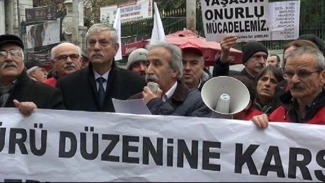 Emekli-sen üyelerinden protesto yürüyüşü