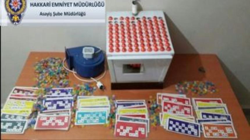 Hakkari&rsquo;de Tombala Operasyonu