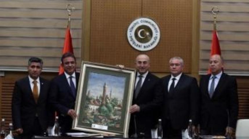 Atso Heyeti Dışişleri Bakanı &Ccedil;avuşoğlu&rsquo;nu Ziyaret Etti