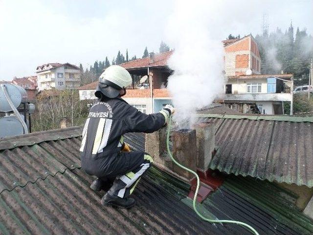 Erenler’de Baca Yangını Büyümeden Önlendi