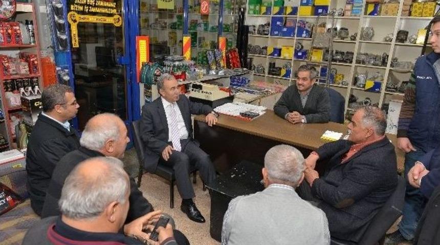 Vali B&uuml;y&uuml;k, Metal Sanayi Sitesi&rsquo;nde İncelemelerde Bulundu