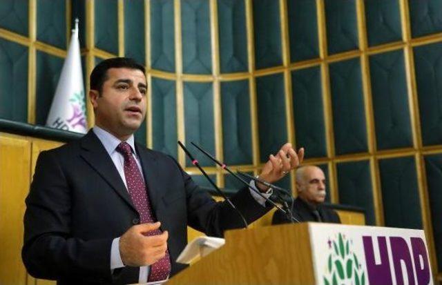 Demirtaş : anayasa mahkemesi baraj konusunu ele almadan gelin kaldıralım