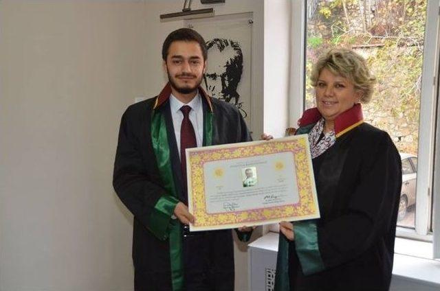 Belediye Başkanı Selim Yağcı&rsquo;nın Oğlu Avukatlık Mesleğine İlk Adımı Attı 1