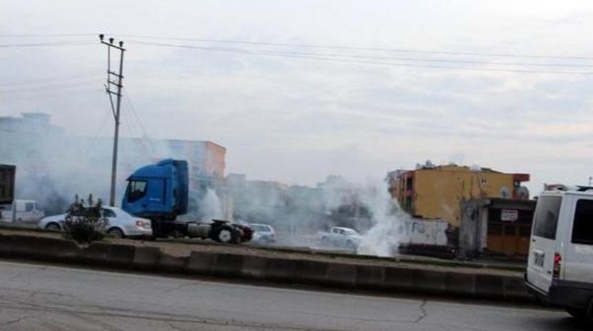 Silopi'de kobani protestosunda olay