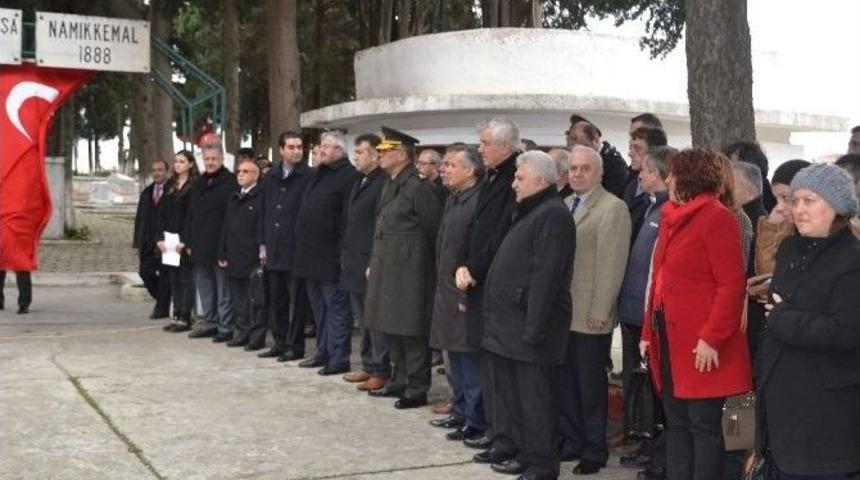Namık Kemal Gelibolu&rsquo;da Mezarı Başında Anıldı