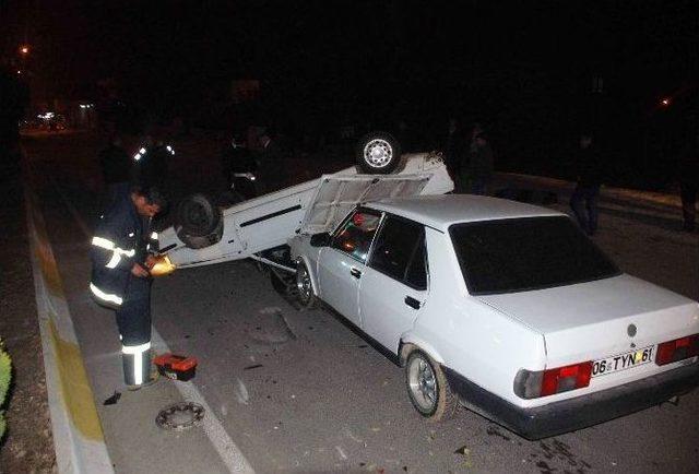 Hurdaya Dönen Otomobilden Yara Almadan Çıktı