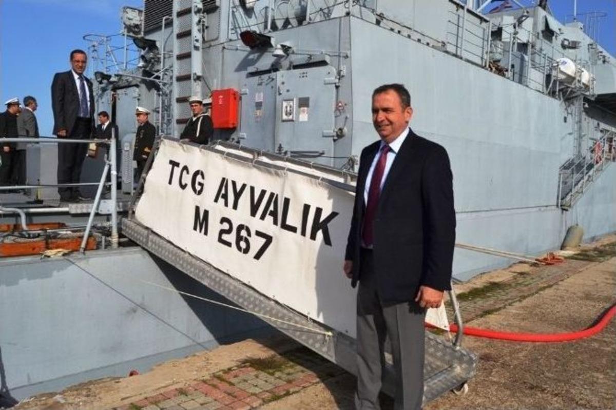 Tcg Ayvalık Mayın Gemisi&rsquo;ne Ayvalık&rsquo;ta İlgi Yoğun Oldu