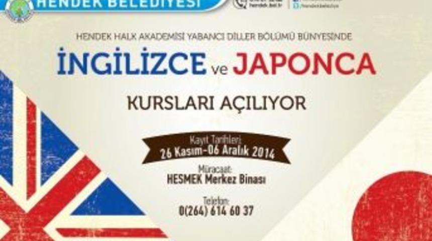 Hendek&rsquo;te İngilizce Ve Japonca Kursu A&ccedil;ılıyor