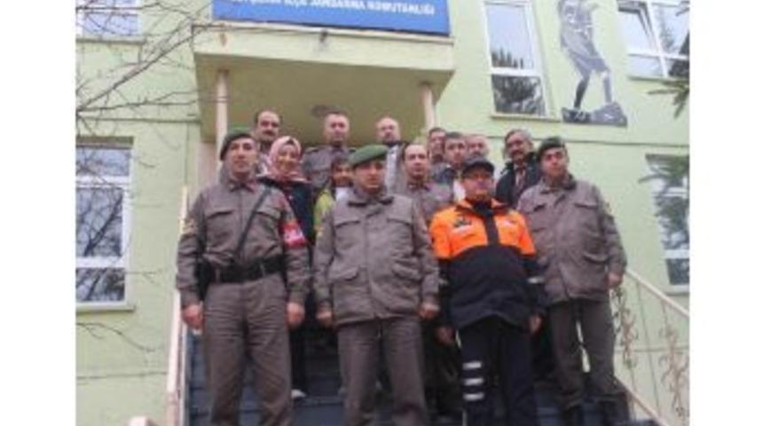 Beyşehir&rsquo;de &Ouml;zel &Ouml;ğrencilerden Jandarmaya Ziyaret