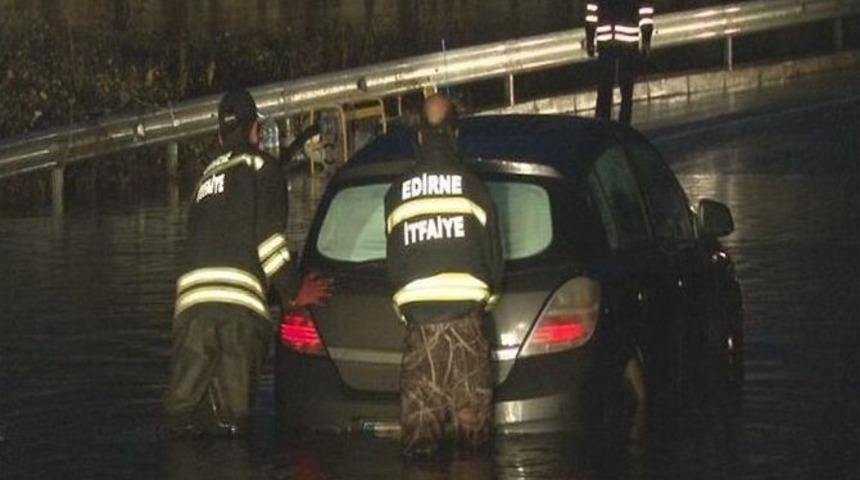 Edirne&rsquo;de Sağanak Yağış