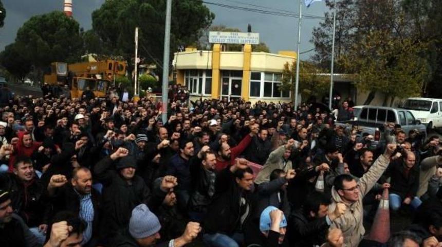 Yatağanlı iş&ccedil;iler eylemlerinin 4'&uuml;nc&uuml; g&uuml;n&uuml;nde