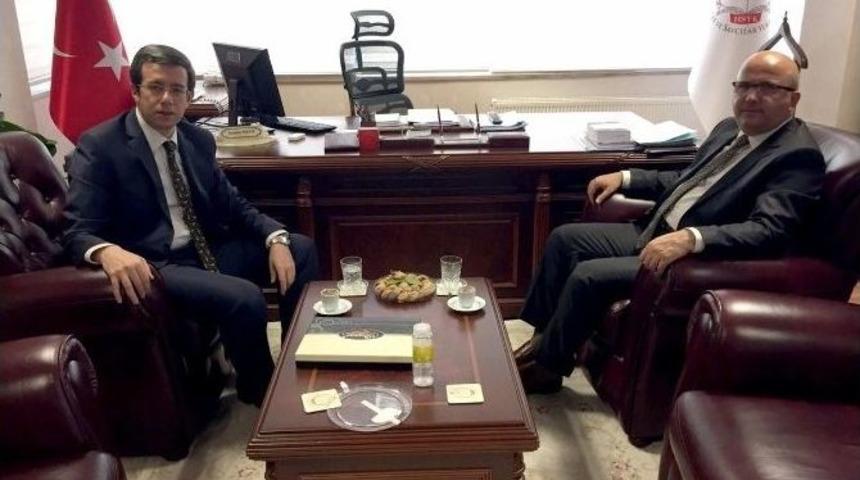 Başkan &Ccedil;oban&rsquo;dan, Ankara&rsquo;da G&ouml;rev Yapan B&uuml;rokrat Hemşehlerine Ziyaret