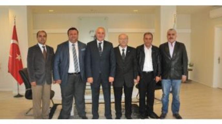 Akdeniz Siyaset G&ouml;n&uuml;ll&uuml;lerinden Aesob Başkanı Sevim&ccedil;ok&rsquo;a Ziyaret