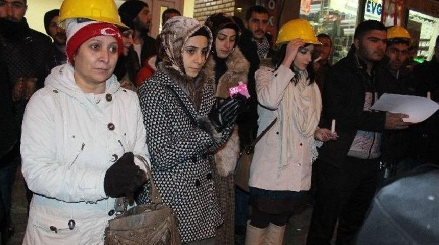 Ardahanlı &Uuml;lk&uuml;c&uuml;ler Madenciler İ&ccedil;in Meşale Yaktı