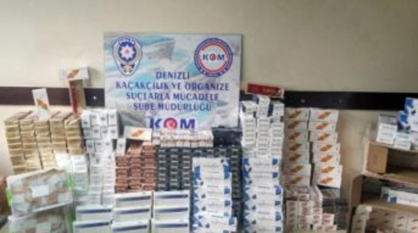 Denizli&rsquo;de 5 Bin 780 Paket Ka&ccedil;ak Sigara Ele Ge&ccedil;irildi
