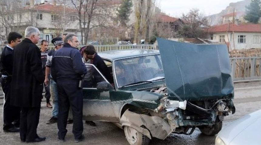 Beypazarı’nda Trafik Kazası: 1 Yaralı