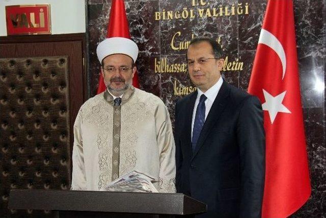 Diyanet İşleri Başkanı Mehmet Görmez Bingöl’de