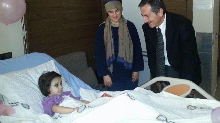 (&ouml;zel Haber) Başkan Ata&ccedil;&rsquo;tan Minik Ecrin&rsquo;e Ziyaret