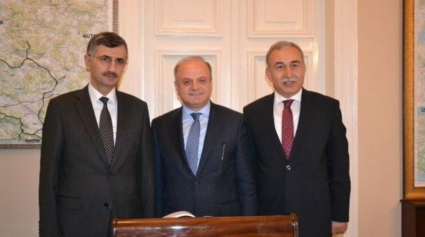 Adana Ve Mersin Valileri Manisa Valisi Bektaş&rsquo;ı Ziyaret Etti