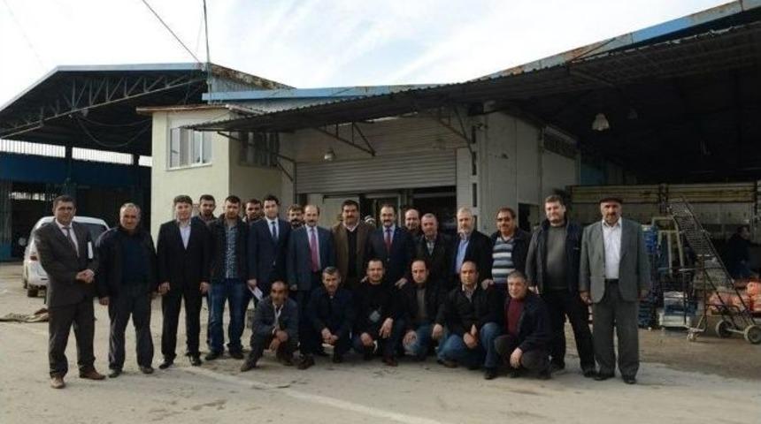 Uşak Hal Esnafı Sorunlarını Başkan Cahan&rsquo;a Anlattı