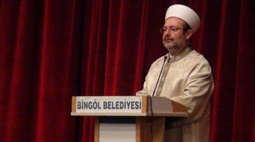 Diyanet İşleri Başkanı G&ouml;rmez Bing&ouml;l&rsquo;de Din G&ouml;revlileriyle Bir Araya Geldi