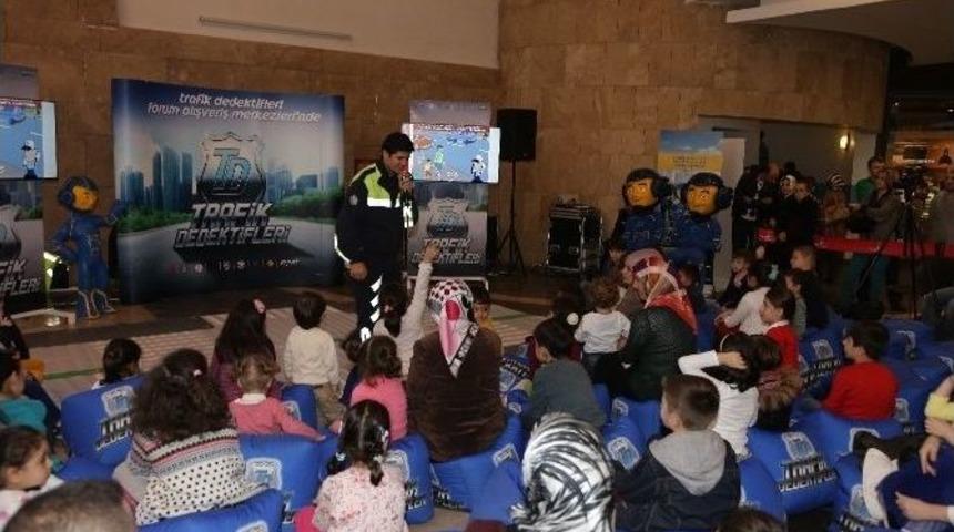 Forum Trabzon&rsquo;da &Ccedil;ocuk Ve Gen&ccedil;ler &ldquo;trafık Dedektıfı&rdquo; Oldu