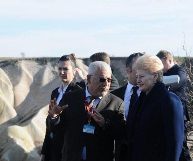 Litvanya Cumhurbaşkani  Dalia Gryhauskaite Kapadadokya&rsquo;Da 2