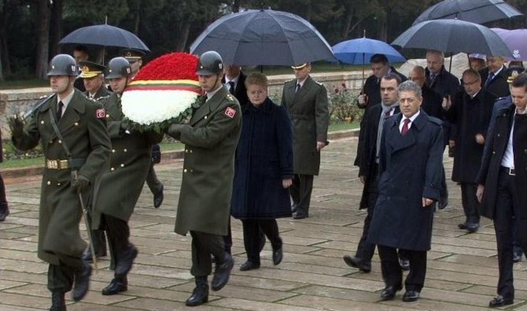 Litvanya Cumhurbaşkanı Grybauskaite Anıtkabir&rsquo;de