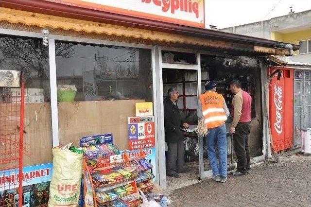 Elbistan’da Market Kundaklandı 1