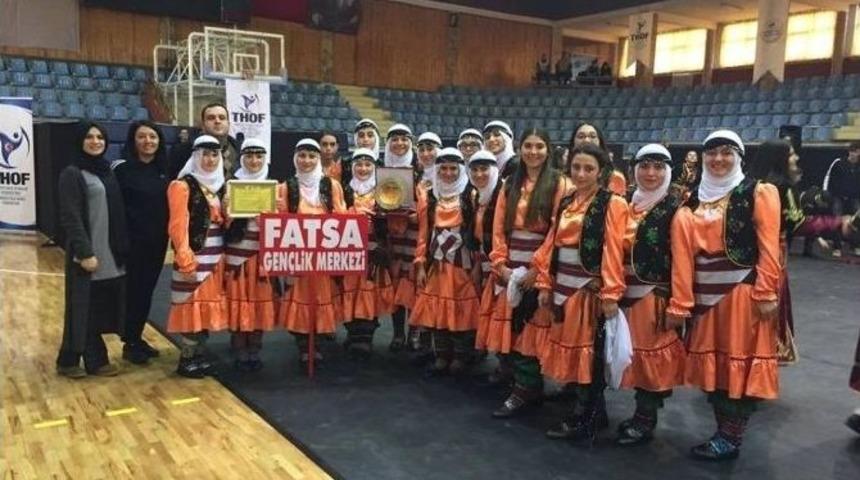Fatsa Halk Oyunları Grubu T&uuml;rkiye Derecesi Yaptı