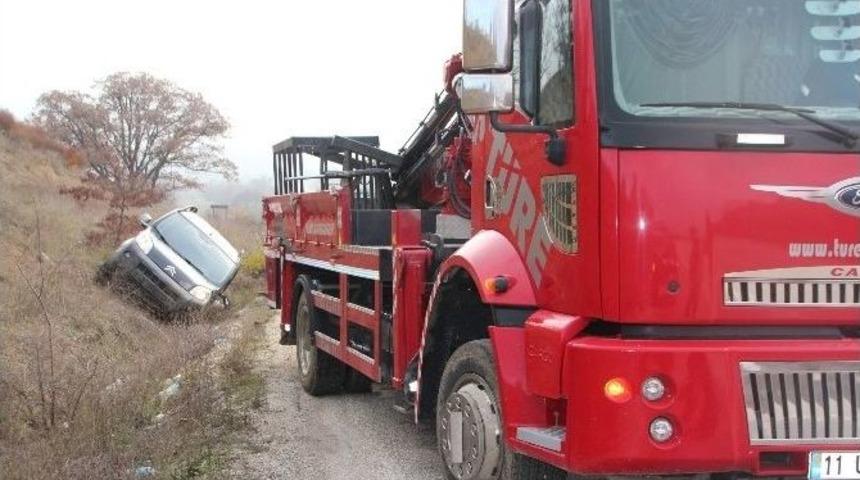 Pazaryeri İl&ccedil;esinde Trafik Kazası, 1 Kişi Yaralandı