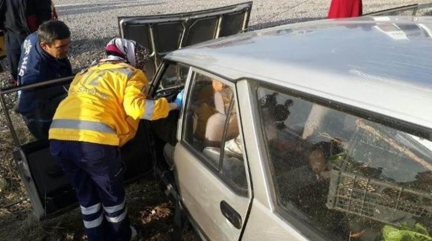 Emniyet Kemeri Sayesinde Kazadan Yaralı Kurtuldu