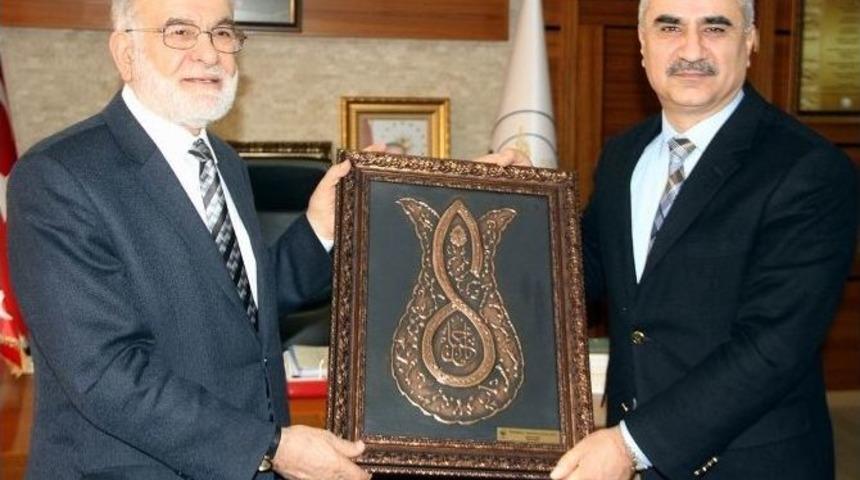 Sivas Eski Belediye Başkanı Karamollaoğlu&rsquo;ndan Başkan Aydın&rsquo;a Ziyaret