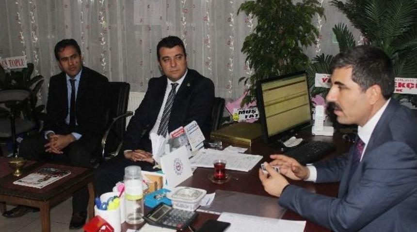 Başkan Asya&rsquo;dan, Eğitim Bir-sen&rsquo;e Ziyaret