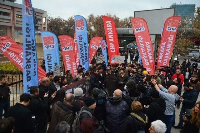 Milli Eğitim Bakanlığı Önünde Chp’lilerden Eylem