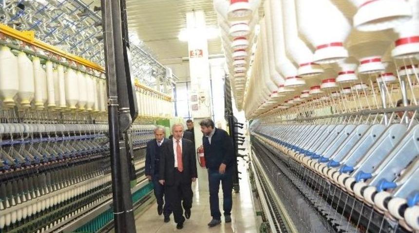 Vali Kam&ccedil;ı&rsquo;dan Tekstil Fabrikasına Ziyaret
