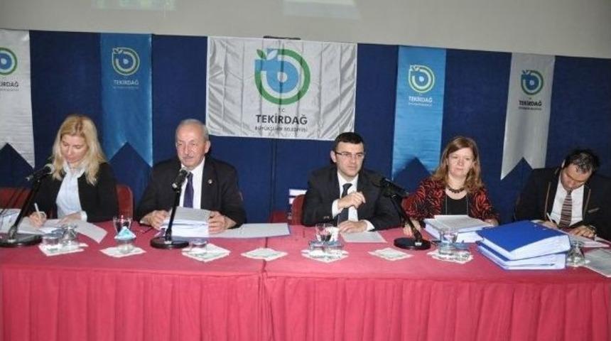 Tekirdağ B&uuml;y&uuml;kşehir Belediyesi Aralık Ayı Meclis Toplantısı Yapıldı