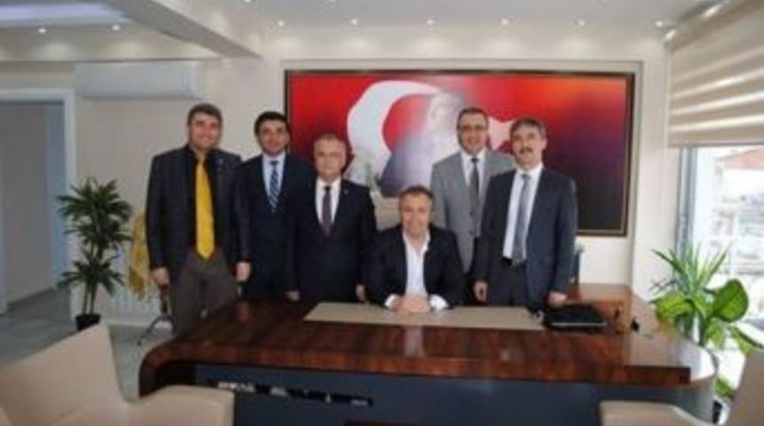 Mhp&rsquo;li Başkanlar Başkan Savaş&rsquo;ı Ziyaret Etti