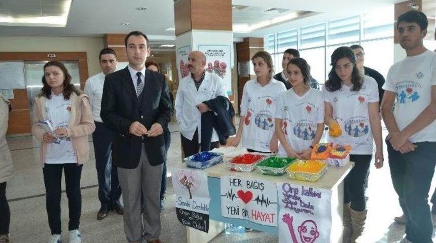 &Ouml;ğrencilerden &ldquo;organ Bağışına Siz De Bir El Verin&rdquo; Etkinliği